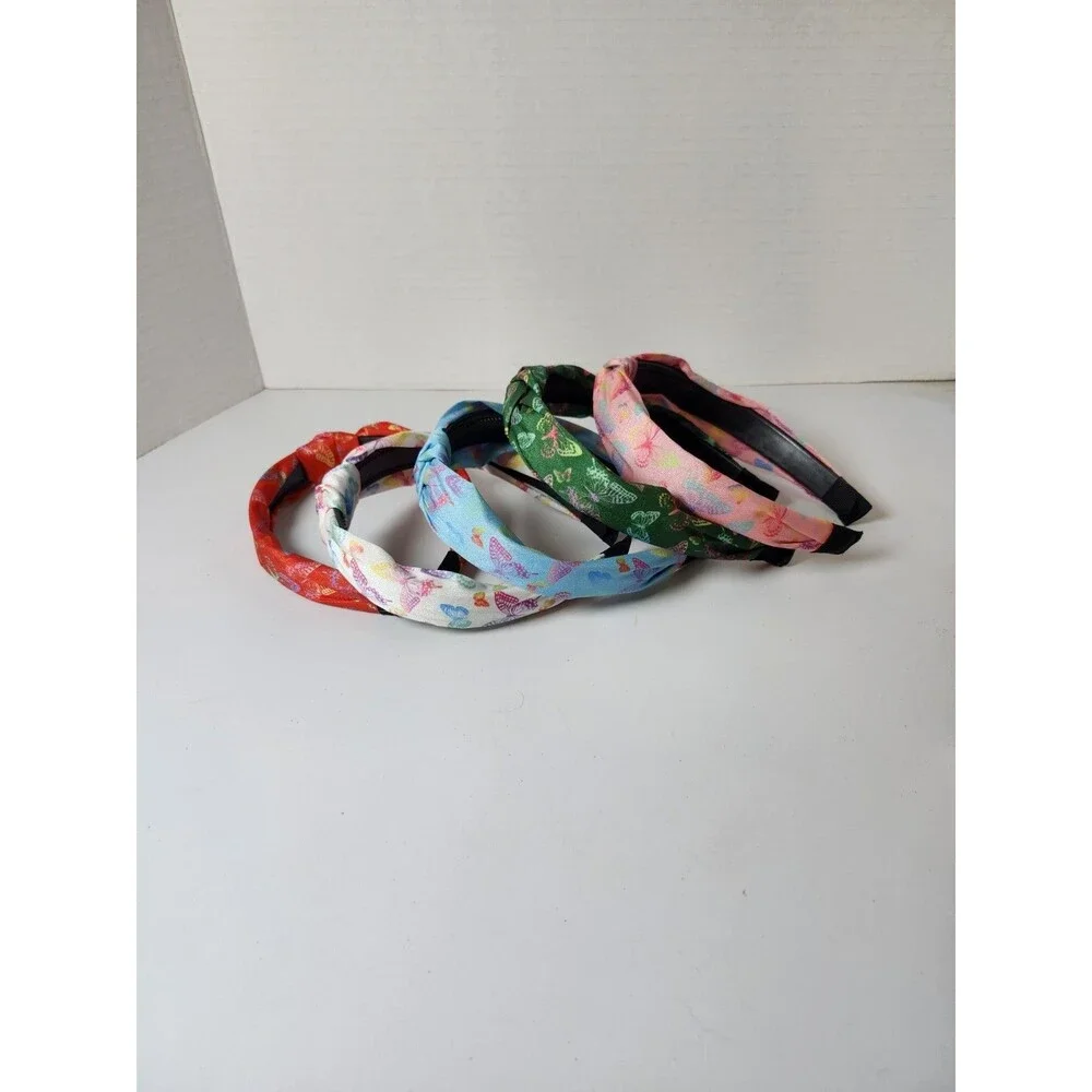 Lot Of 5 Headbands Multicolor